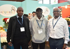 Joseph Kasoso, farm manager Winchester bahati, Mark Juma, farm manager maji mazuri and Andrew wambua, managing director Mzurrie Group.