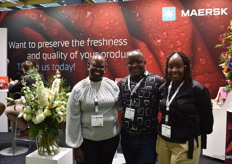 Part of the Maersk Eastern Africa team. They are shipping flowers by sea as a good alternative to air freight. It is also a more green and sustainable alternative.