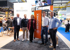 The Bercomex team in their booth, they provide flower processing solutions