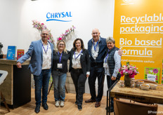 The team at Chrysal with their recyclable packaging