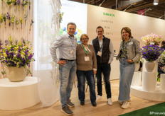 George Kester, Heike Gronemann, Tim Grosscurt and Suzanne Hiddink of Sakata where the Campanula were highlighted.