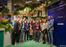 Some of the Royal FloraHolland team in the stand