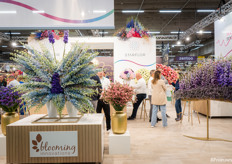 The stand of Starflor whose product range includes flowers from Blooming Innovations and EQR