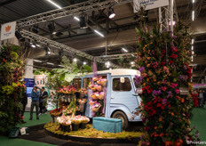 A flower bus at the Floral Trade Group