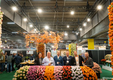 Team Fresco Flowers in their stand full of roses