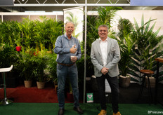 Gert Jan Kromhout of Klavervier Sales with Jeroen van Capel of Hartog Palmen