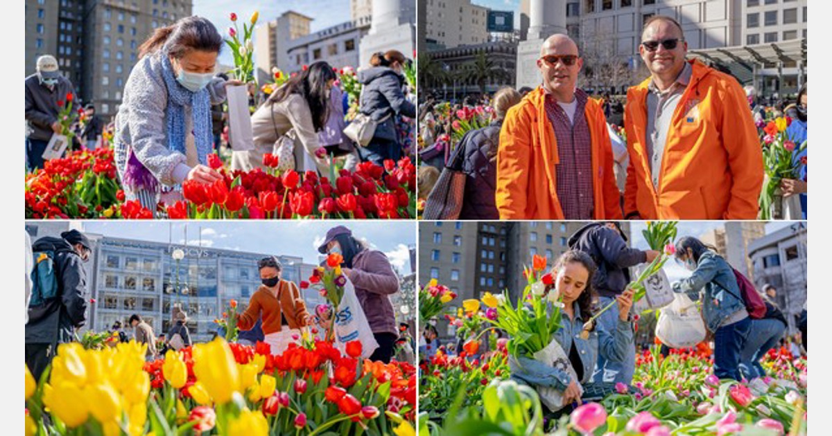 Flower Bulb Day in San Francisco attracts thousands of people